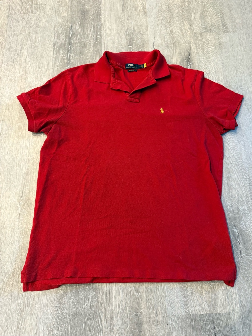 Polo by Ralph Lauren Red Short-Sleeve Polo with Yellow Pony